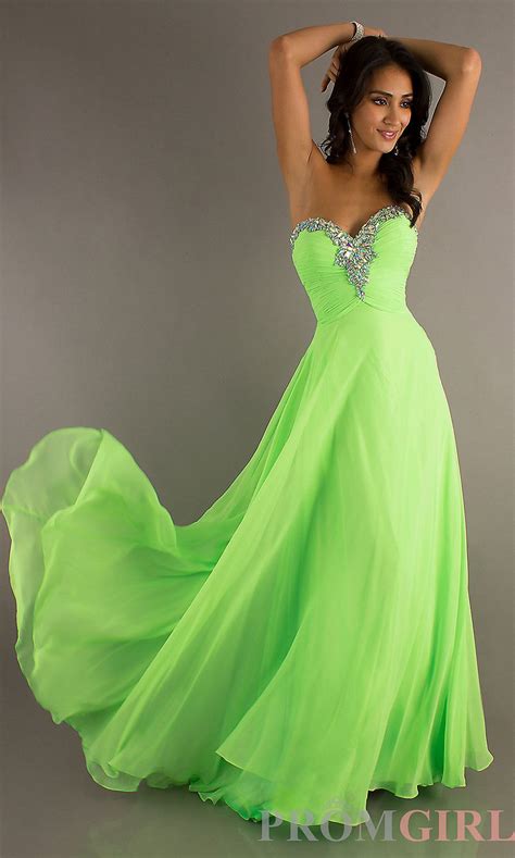 lime green dress for prom